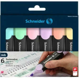 Marqueurs fluo pastel Schneider pochette 6