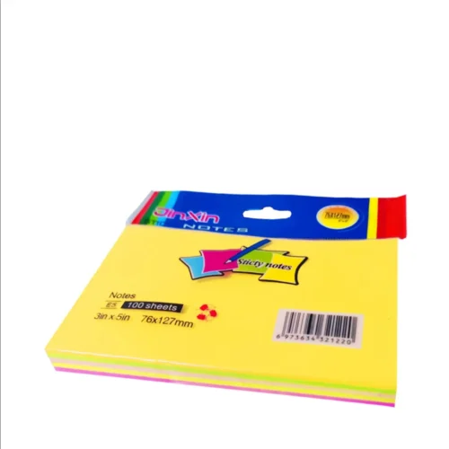 sticky notes 125x75 mm fluo assortiment 100 feuilles MK195-25