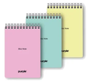 bloc-notes wiro A5 180 pages pastel KO