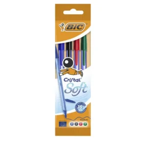 Stylos bille BIC Soft pochette 4