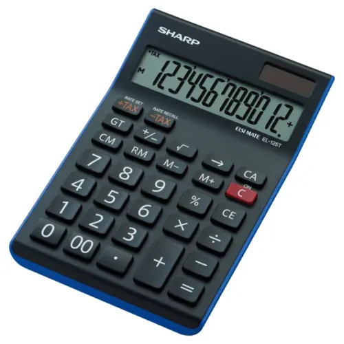 Calculatrice Sharp EL-125T compacte pour calculs quotidiens