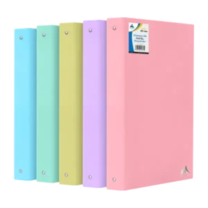 classeur 4 anneaux D40 cartonné plastique pastel Office Plast