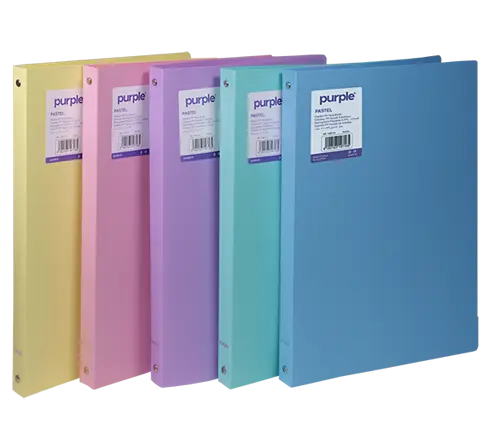 Classeur PP souple 20 mm pastel