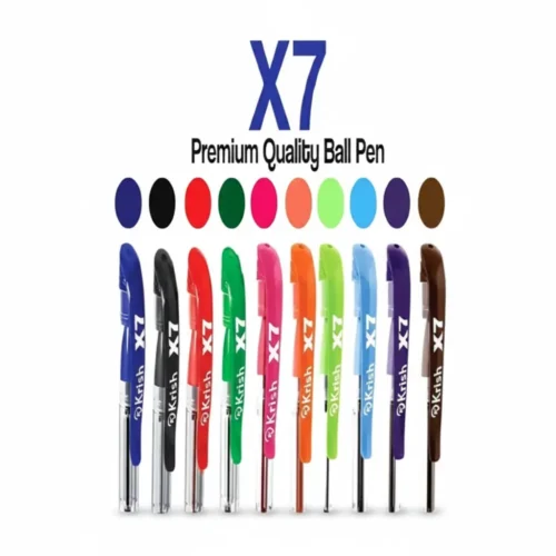 Stylo à bille Krish X7 10 couleurs écriture fluide