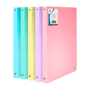 mini classeur 4 anneaux D20 plastique pastel Officeplast