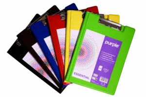 porte-bloc à pince A4 Purple pour documents scolaires et bureau