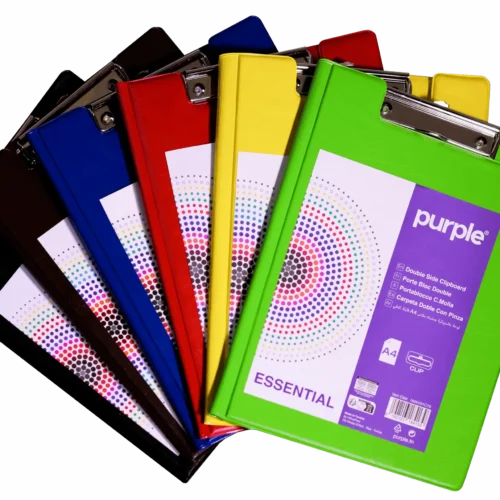 porte-bloc à pince A4 Purple pour documents scolaires et bureau