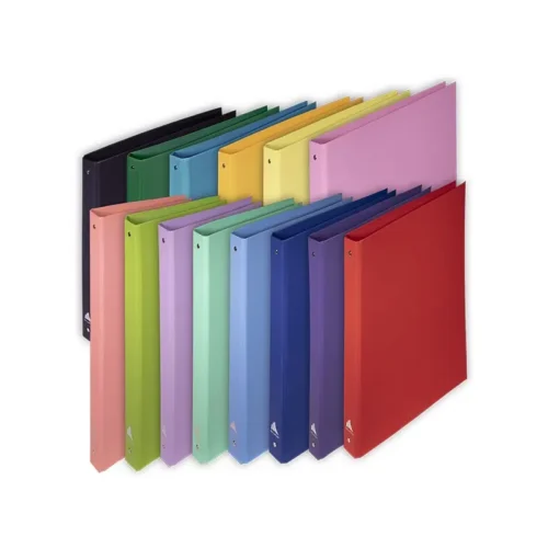 classeur 4 anneaux D40 cartonné multicolore Plast Office