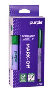 Marqueur permanent Mark-Off Purple pour papier, plastique et métal