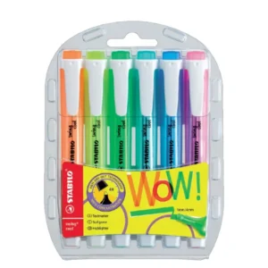 marqueurs Swing Cool Stabilo x6 fluo compacts