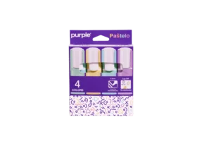 Etui 4 surligneurs PASTELO couleurs vives