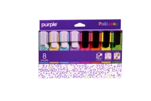 Étui de 8 surligneurs PASTESKA pour notes et documents colorés