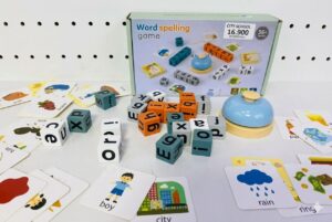 jeu éducatif cube alphabet bois enfants