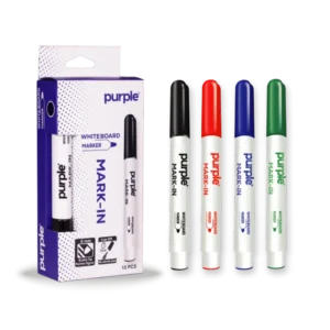 marqueurs tableau blanc 4 couleurs MARK-IN 6mm