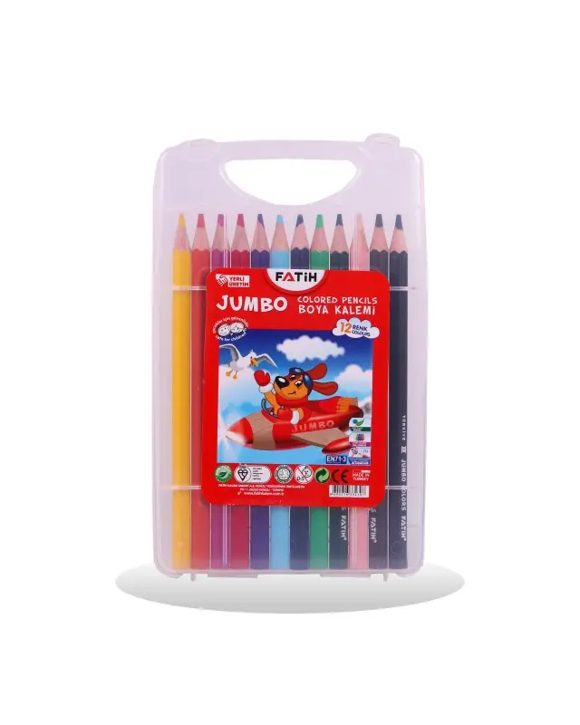 Crayons couleur jumbo plastic Fatih 12/18