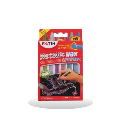 crayons pastel métalliques Fatih 6 couleurs