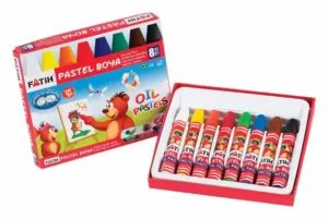 crayons pastel Fatih 8 couleurs oil pastel