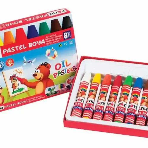 crayons pastel Fatih 8 couleurs oil pastel