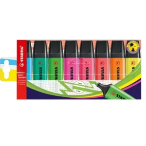 Pack de 8 surligneurs 8 couleurs STABILO BOSS